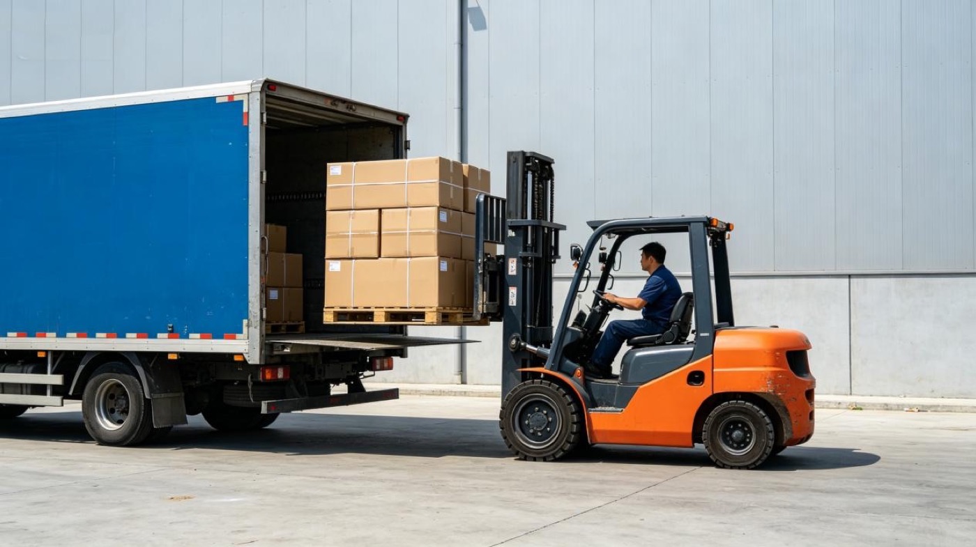 Loading and unloading area