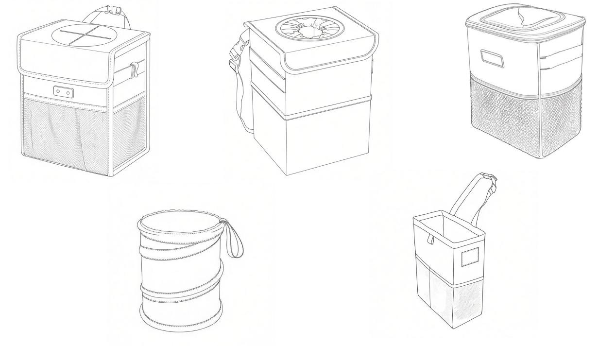 Car trash cans